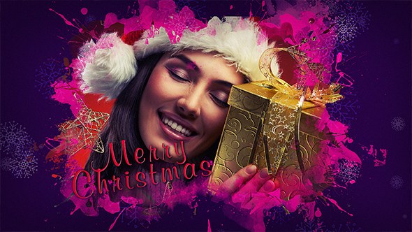 Christmas Photo Video Displays template preview