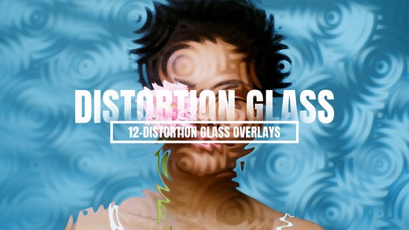 Videohive Distortion Glass Overlays Elements template preview