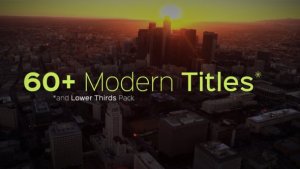 Modern Titles and Lower Thirds Video Displays template preview