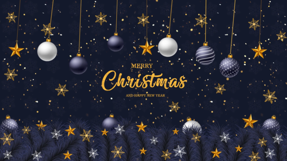 Videohive Merry Christmas And Happy New Year Intro 49001773 Video Displays template preview