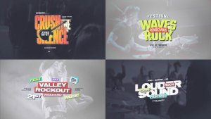 Videohive Grunge Kinetic Rock Titles Titles template preview