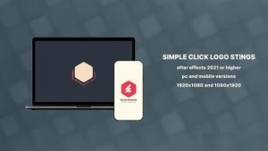 Videohive Simple Click Logo Stings for PC and Mobile Logo Stings template preview