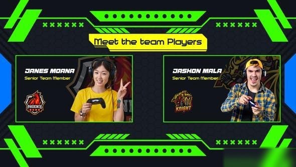 Videohive ESports Broadcast Slides Promo Openers template preview