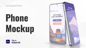 Videohive Mobile Phone Screen Mockup Product Promo template preview