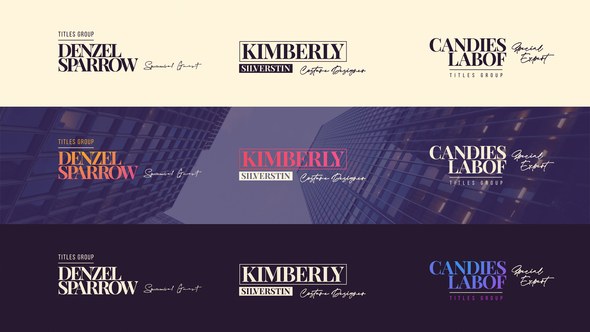 Videohive Fashion Lower Thirds Elements template preview