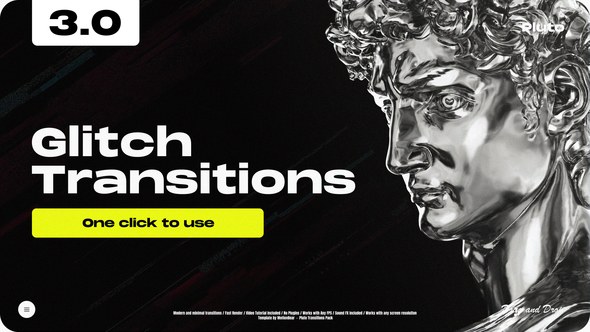 Videohive Glitch Transitions 3.0 Elements template preview