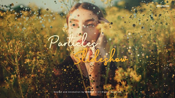 Videohive Original Particles Slideshow Video Displays template preview