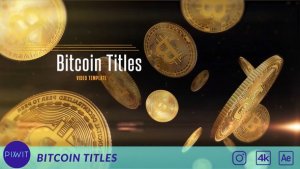Videohive Bitcoin Titles 35929140 Titles template preview