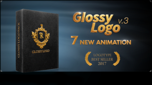 Glossy Logo | Reflection Logo Loop Video Displays template preview
