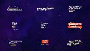 Videohive Creative Titles V3.0 | AE 59514279 Titles template preview
