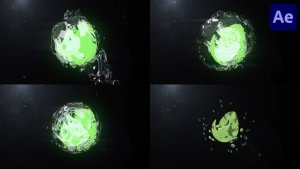 Videohive Water Sphere Logo for After Effects Logo Stings template preview