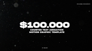 Videohive Counter Text Animation Infographics template preview