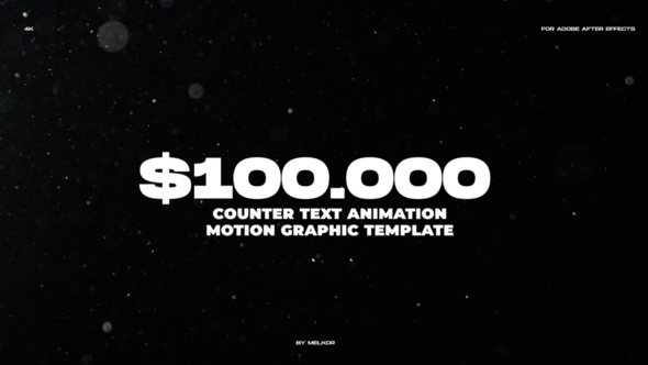 Videohive Counter Text Animation Infographics template preview