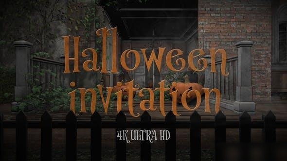 Videohive Halloween Party Invitation 34083331 Openers template preview