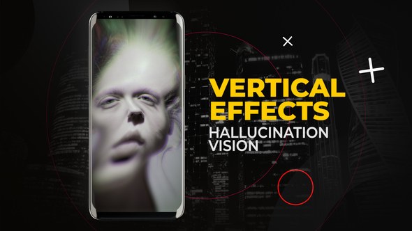Videohive Vertical Hallucination Vision Effects | After Effects Elements template preview