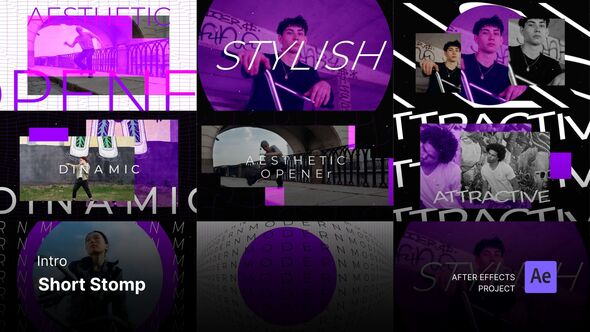 Videohive Intro/Opening - Short Stomp After Effects Project Files Openers template preview
