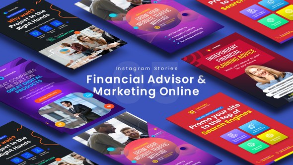 Videohive Financial Advisor & Marketing Online Instagram Stories Product Promo template preview
