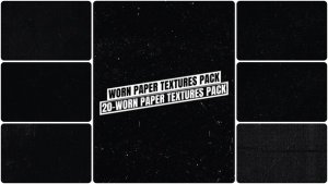 Videohive 20 Worn Paper Textures Pack Elements template preview