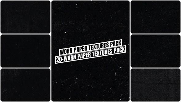 Videohive 20 Worn Paper Textures Pack Elements template preview