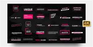 Titles Video Displays template preview