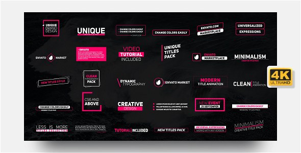 Titles Video Displays template preview