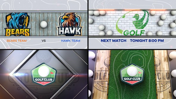 Videohive Golf Bumper 4 (4-Bumpers) Logo Stings template preview