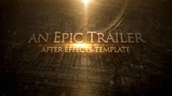 Blockbuster Cinematic Trailer Titles Video Displays template preview