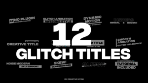 Videohive Glitch Titles v3 | AE Elements template preview