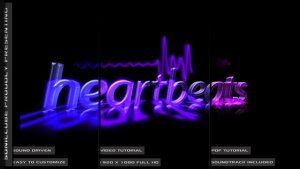 Audio Driven Heartbeat Template Video Displays template preview