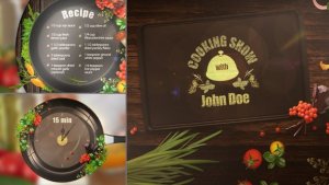 Cooking TV Show Pack Video Displays template preview