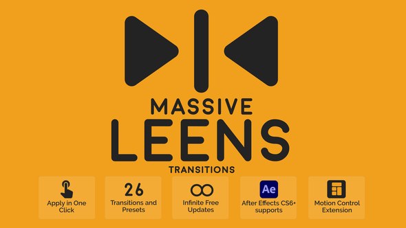 Videohive Massive Leens Transitions Elements template preview