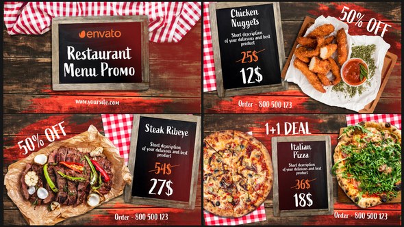 Videohive BBQ Menu - Restaurant Promo Product Promo template preview