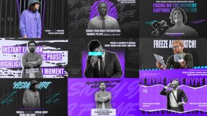 Videohive Ultimate Freeze Frame Collection Openers template preview