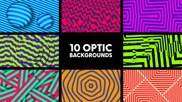 Videohive Optic Backgrounds Elements template preview