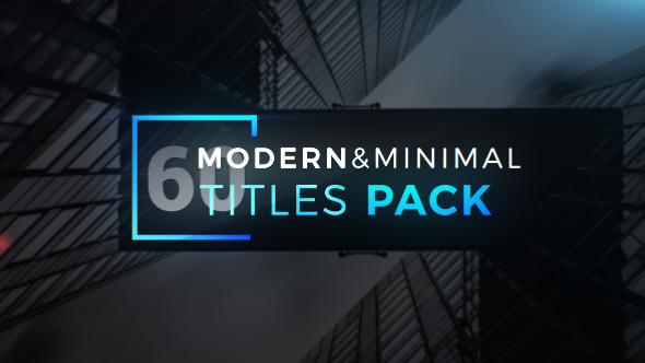 Modern Minimal Titles Pack Video Displays template preview