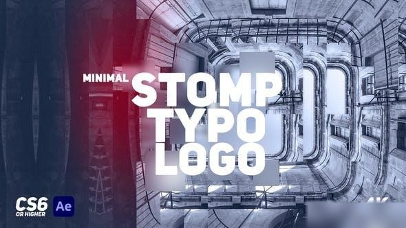 Videohive Minimal Stomp Typo Logo Openers template preview