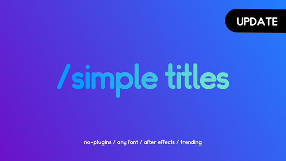 Minimal Titles Video Displays template preview