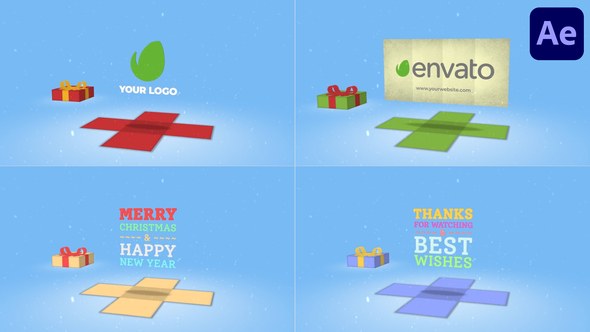 Videohive Animated Gift Box | After Effects Titles template preview