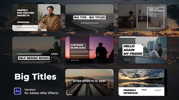 Videohive Big Titles 43107322 Titles template preview