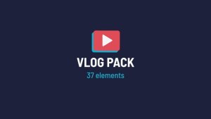 Vlog Pack Video Displays template preview