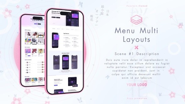 Videohive Sakura App Promo Product Promo template preview