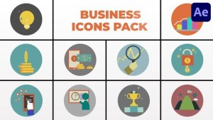 Videohive Business Icons Pack for After Effects Elements template preview