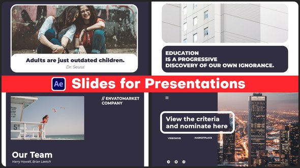 Videohive Slides for Presentation Video Displays template preview