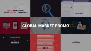 Global Market Promo Video Displays template preview