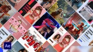 Videohive DualColor Instagram Feed Post Openers template preview