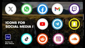 Videohive Icons for Social Media I Elements template preview