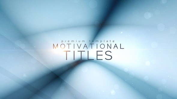 Motivational Titles Video Displays template preview