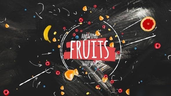 Videohive Fruits Slideshow Openers template preview