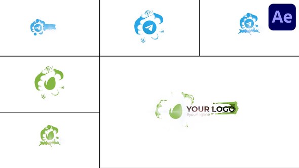 Videohive Liquid Corporate Logo Logo Stings template preview