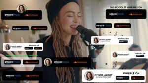 Videohive Podcast lower thirds Titles template preview